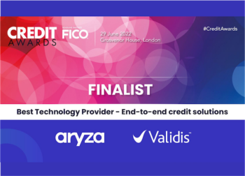 Validis and Aryza announced as Credit Awards finalist